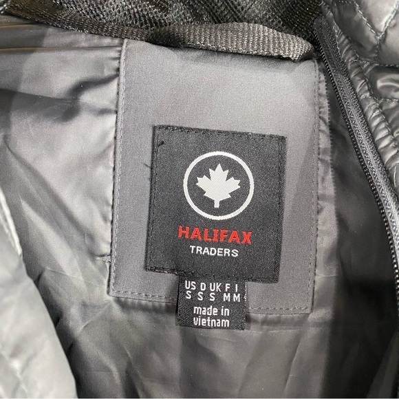 HaliFax Traders Mixed Media Puffer Winter Coat Winter Snow Jacket Gray Small - Picture 4 of 9